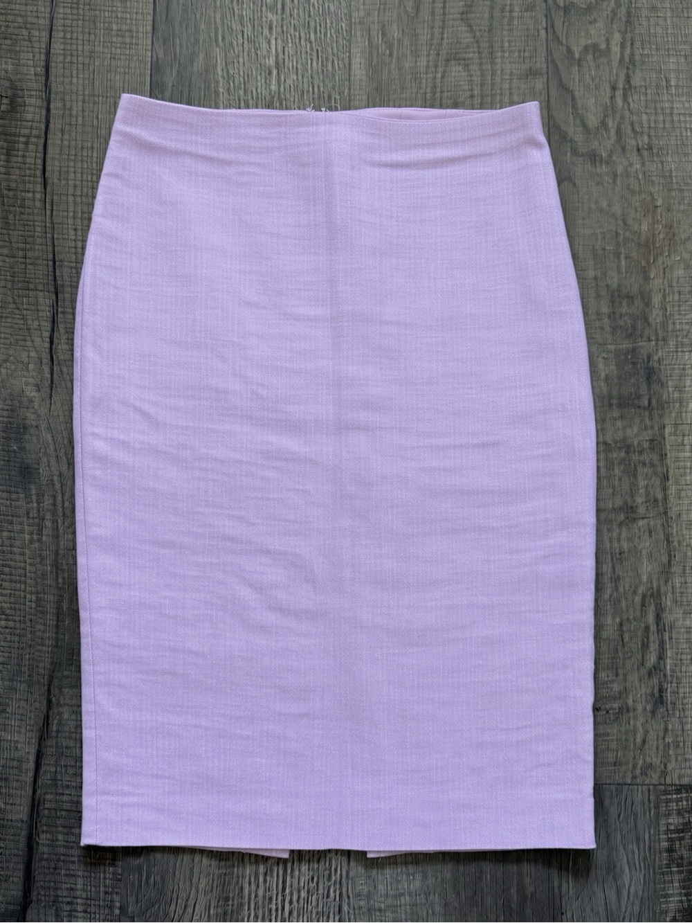 Express Lilac Linen Blend Pencil Skirt Size 6 Lined